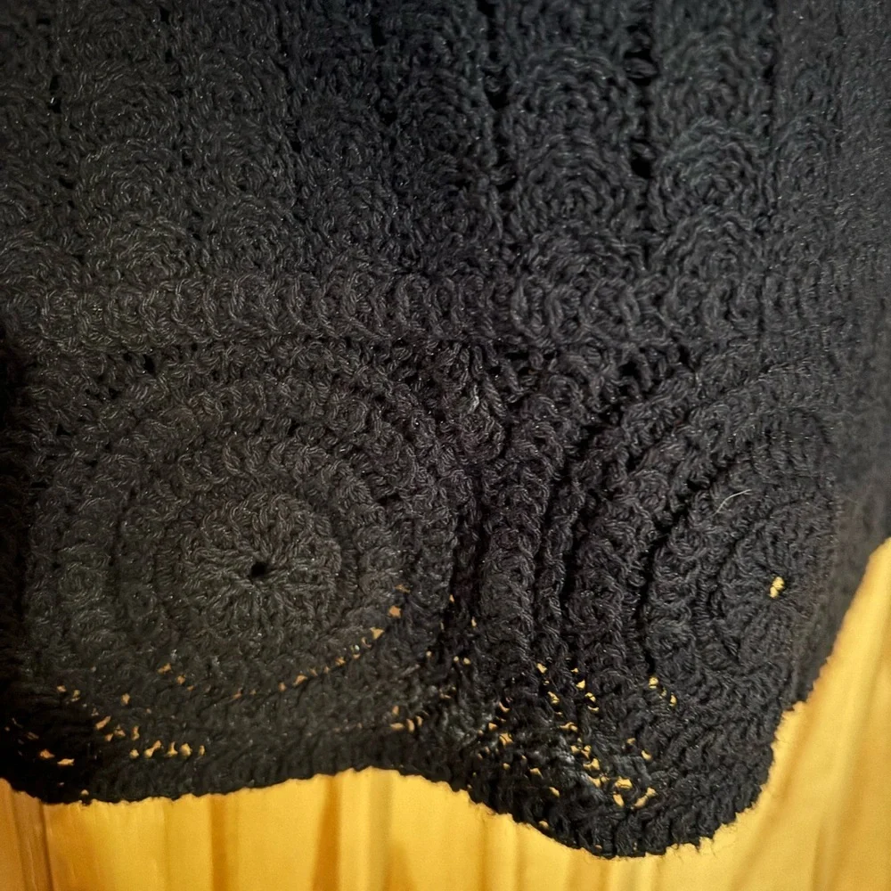 J Jill black crocheted vest - Picture 3 of 4